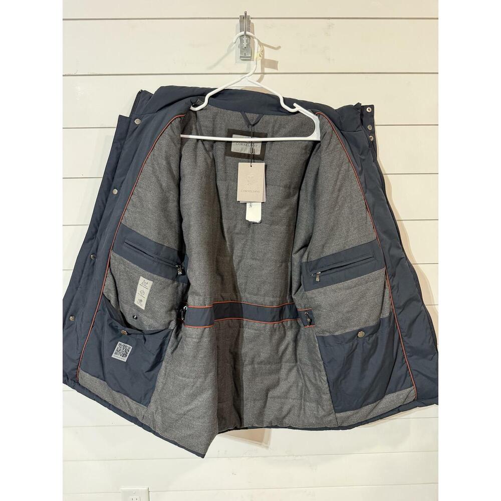 Corneliani Men's Blue technical cashmere field jacket 54 RTL: $1,095.00 - Picture 4 of 6